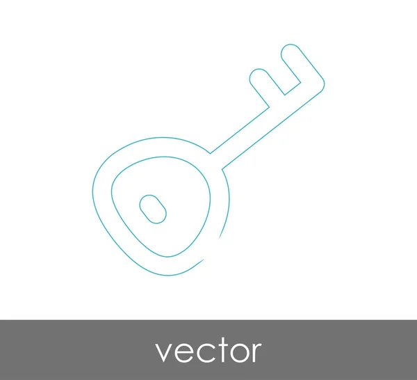 Icône Clé Concept Sécurité Illustration Vectorielle — Image vectorielle