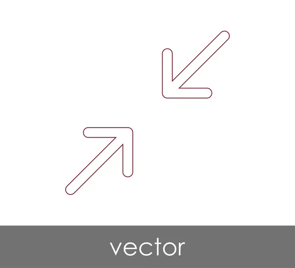 Icono de flecha ajuste — Vector de stock