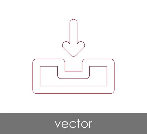 Vector Illustration Design Archive Icon — Stock Vector