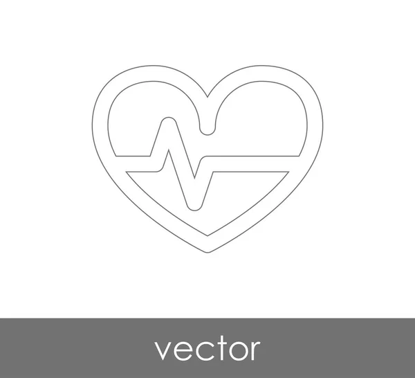 Ícone web coração — Vetor de Stock