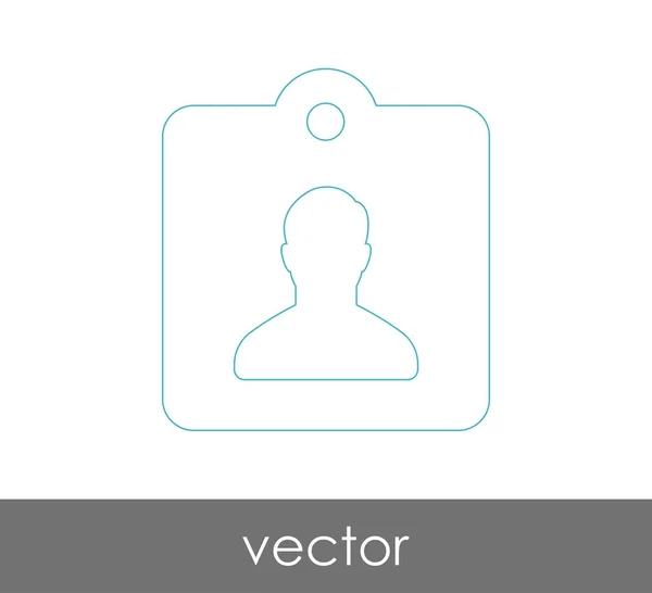 Vektorové Ilustrace Design Identifikační Kartu Ikony — Stockový vektor