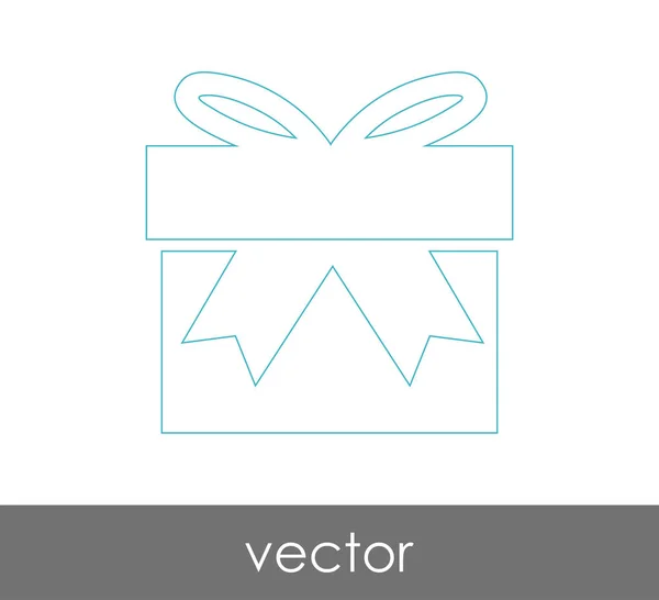 Icono regalo — Vector de stock