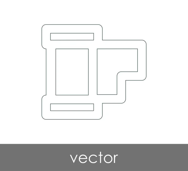 Ikona Filmu Pro Webdesign Aplikace — Stockový vektor