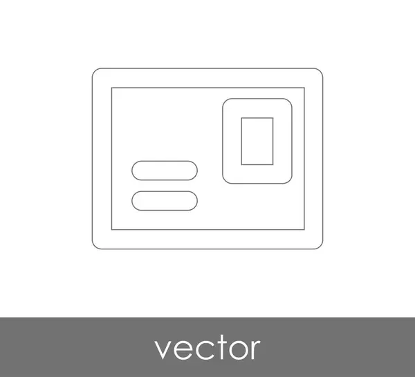 Ilustración Vectorial Icono Sobre Signo — Vector de stock