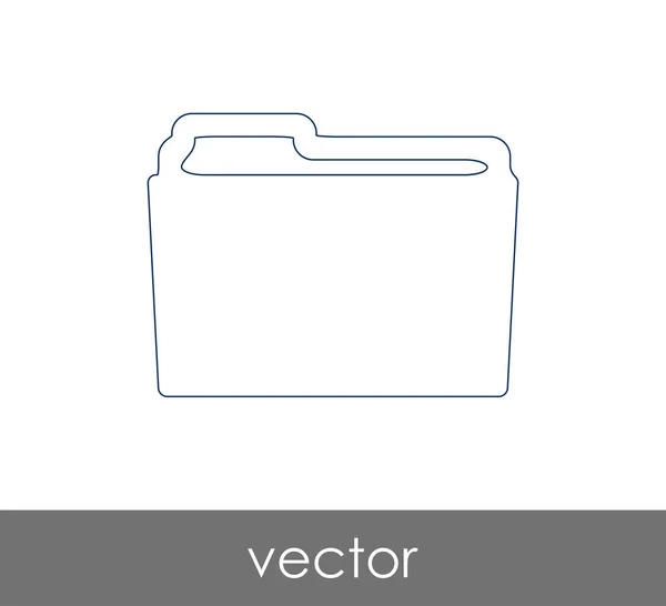 Icono de carpeta — Vector de stock