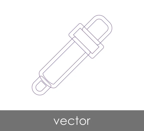 Ícone Médico Conta Gotas Ilustração Vetorial —  Vetores de Stock