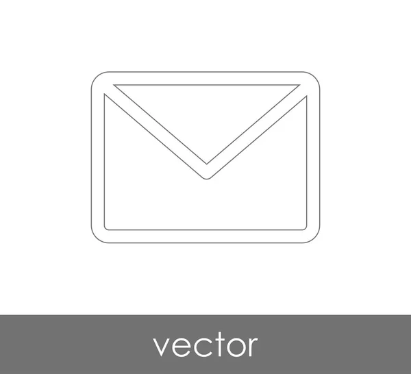 Vectorillustratie Het Pictogram Van Envelop Teken — Stockvector