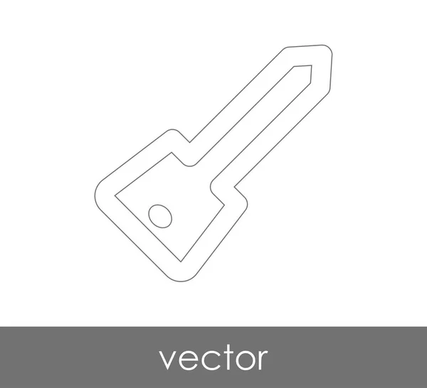 Schlüsselsymbol Sicherheitskonzept Vektor Abbildung — Stockvektor