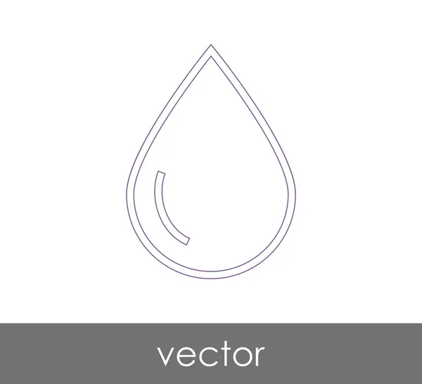 Ilustração ícone gota — Vetor de Stock