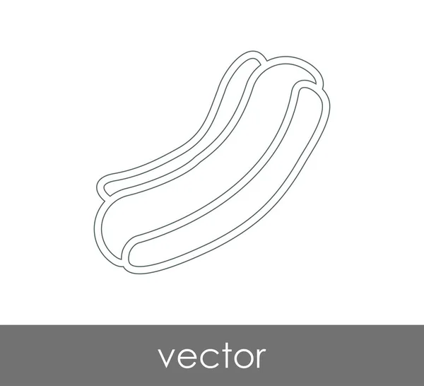 Diseño Ilustración Vectorial Del Icono Perro Caliente — Vector de stock