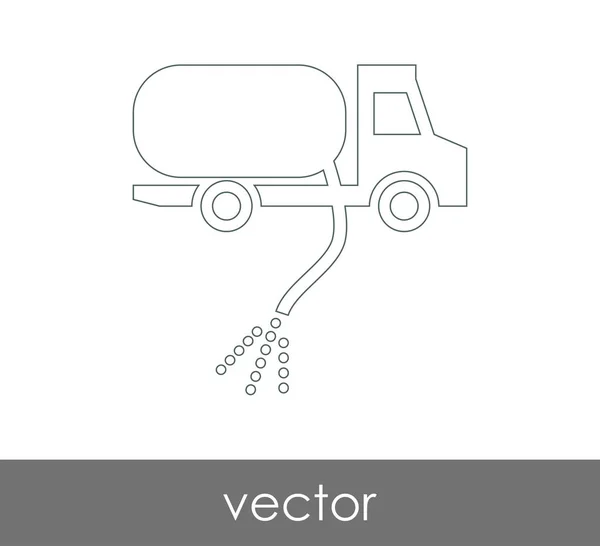 Icono de camión de gas — Vector de stock