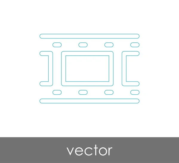 Иконка Фильма Веб Дизайна Приложений — стоковый вектор