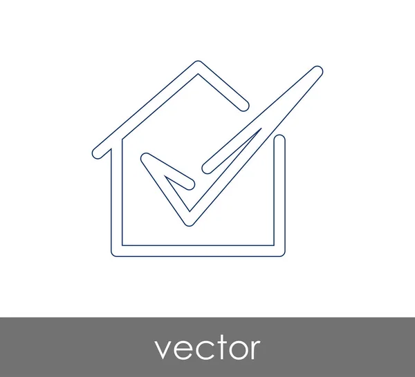 Ícone web Home — Vetor de Stock