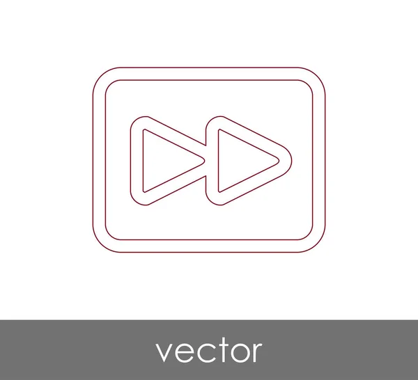 Icono de avance rápido — Vector de stock