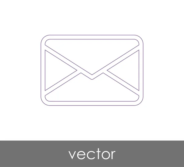 Vektorillustration Kuvertikonen Sign — Stock vektor