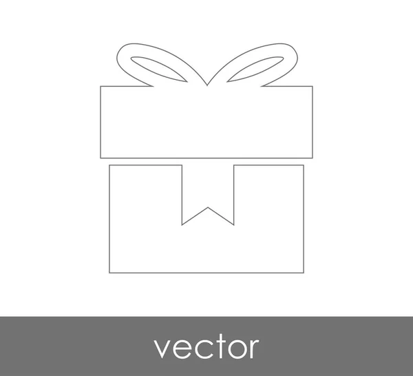 Значок подарка — стоковый вектор