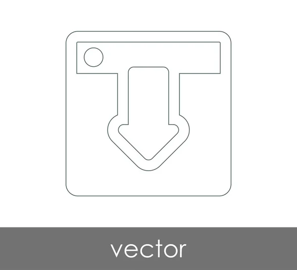 Scarica l'icona freccia — Vettoriale Stock