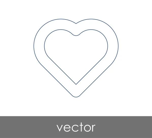 Heart web icon — Stock Vector