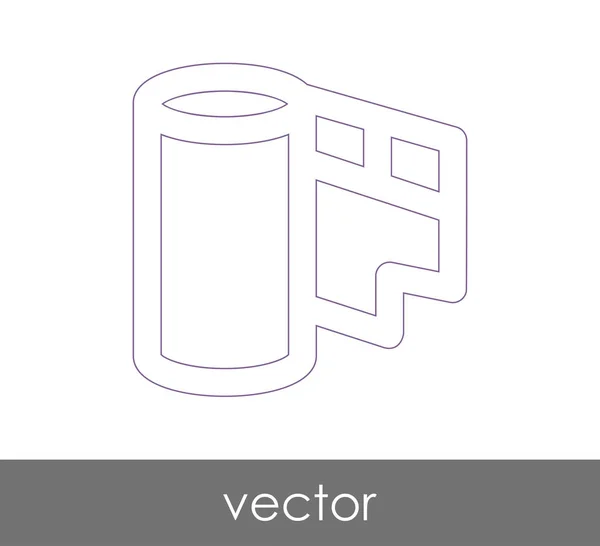 Icono Película Para Diseño Web Aplicaciones — Vector de stock