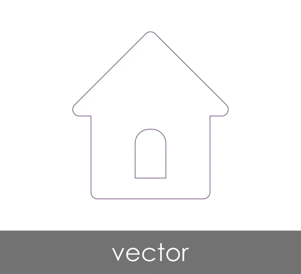 Ícone web Home — Vetor de Stock