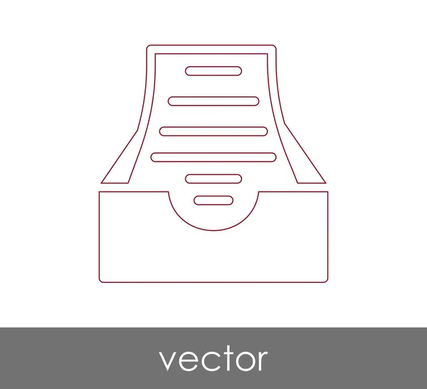 Desenho Ilustração Vetorial Ícone Arquivo — Vetor de Stock