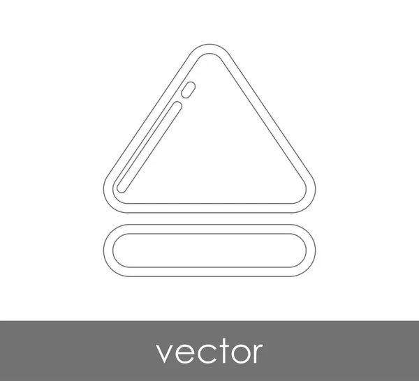 Ícone de ejecção do vector — Vetor de Stock