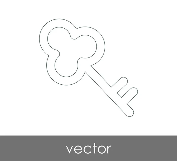 Key Icon Safety Concept Vector Illustration — Stock Vector