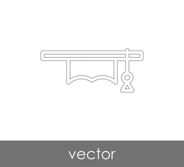 Icono de la tapa de graduación — Vector de stock