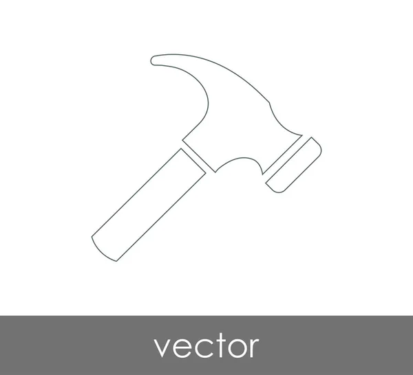 Icône web Hammer — Image vectorielle