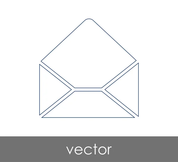 Ilustración Vectorial Icono Sobre Signo — Vector de stock