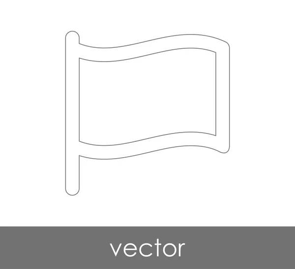 Icône Drapeau Pour Conception Web Les Applications — Image vectorielle
