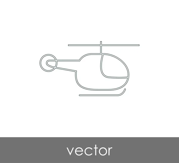 헬리콥터 웹 아이콘 — 스톡 벡터