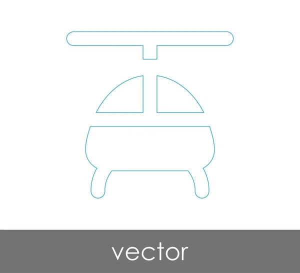 Helicopter web icon — Stock Vector