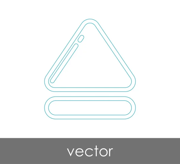 Vektorauswurf-Symbol — Stockvektor