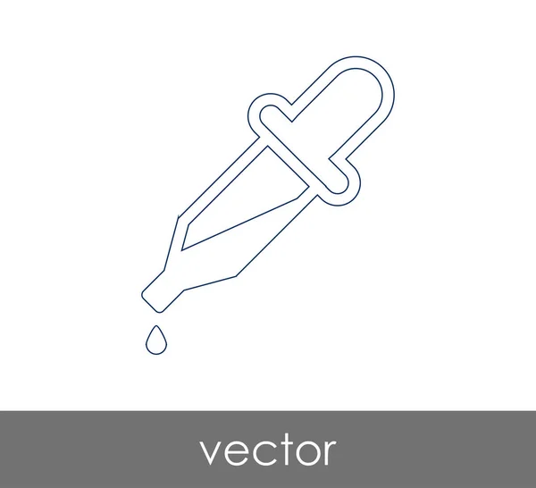 Dropper Icona Medica Illustrazione Vettoriale — Vettoriale Stock