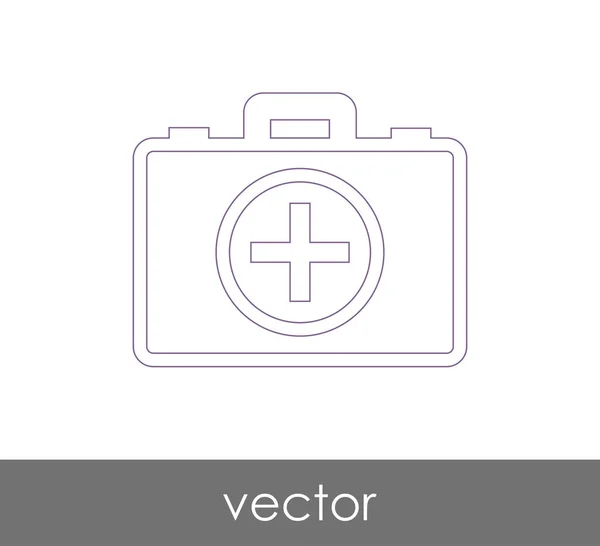 Icono del kit de primeros auxilios — Vector de stock