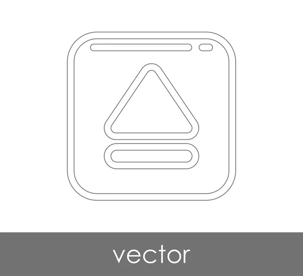 Vektorauswurf-Symbol — Stockvektor