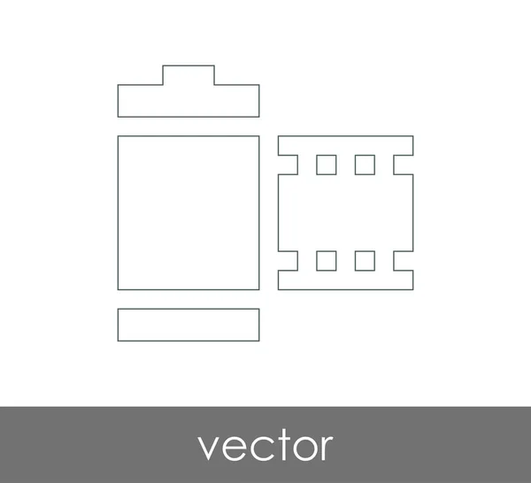 Icono Película Para Diseño Web Aplicaciones — Vector de stock