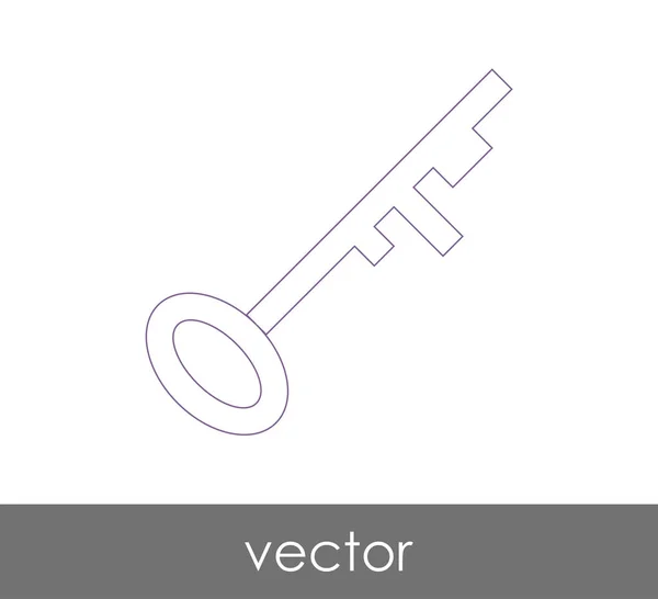 Icono Clave Concepto Seguridad Ilustración Vectorial — Archivo Imágenes Vectoriales
