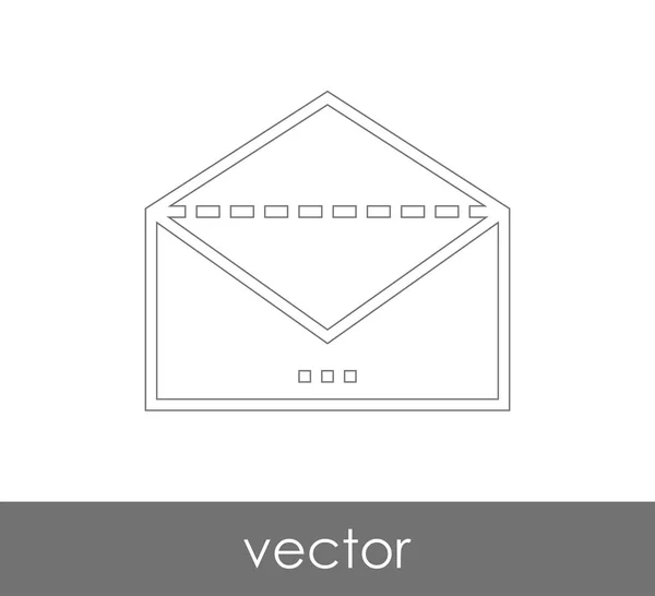 Ilustração Vetor Ícone Envelope Sinal — Vetor de Stock