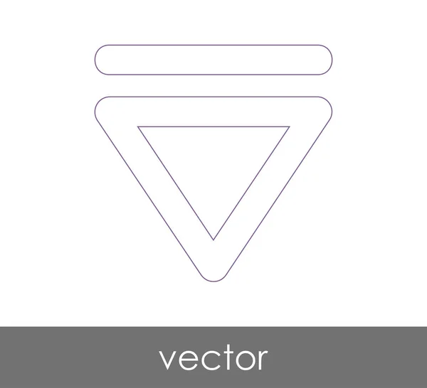 Vektorauswurf-Symbol — Stockvektor