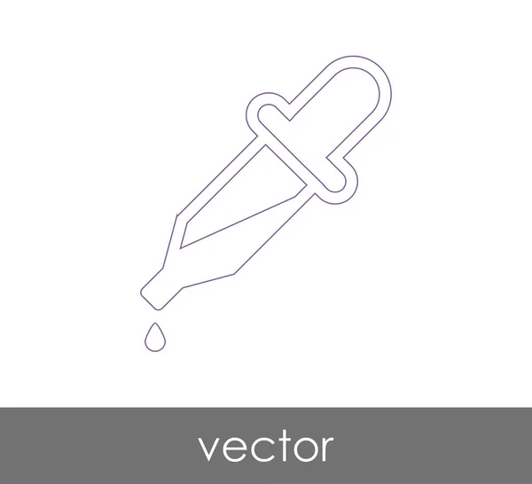 Icône Médicale Compte Gouttes Illustration Vectorielle — Image vectorielle