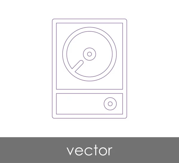 Ícone de disco rígido — Vetor de Stock