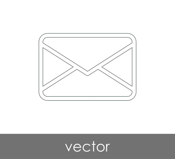 Ilustração Vetor Ícone Envelope Sinal —  Vetores de Stock