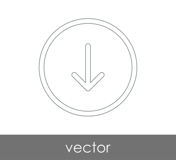 Ladda Ner Pilen Ikonen Vektorillustration — Stock vektor