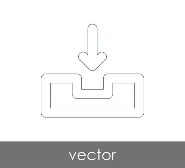 Vector Illustration Design Archive Icon — Stock Vector