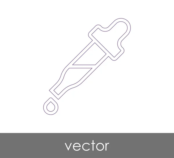 Dropper Medicinsk Ikon Vektorillustration — Stock vektor