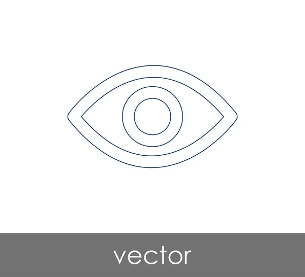 Eye Graphic Icon Vector Illustration — Stock Vector