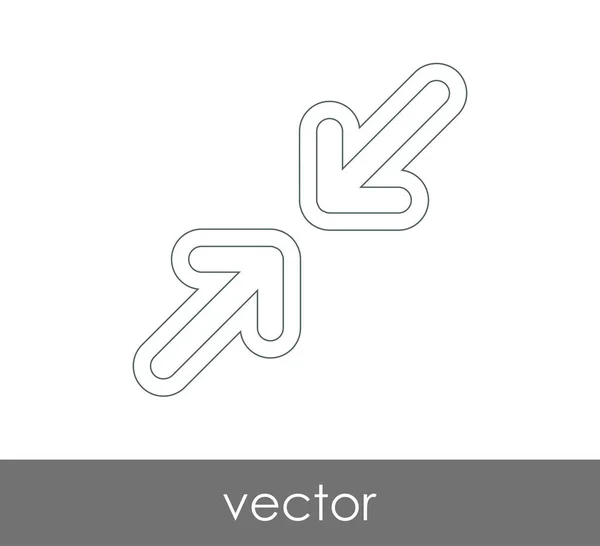 Icono de flecha ajuste — Vector de stock