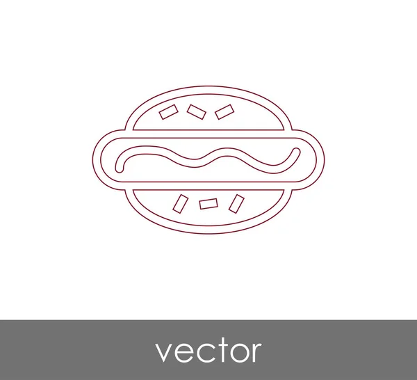 Vektor Illustration Design Der Hotdog Ikone — Stockvektor